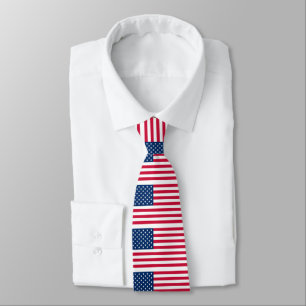 American Flag Neck Tie