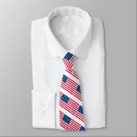 American Flag Neck Tie - USA<br><div class="desc">USA - United States of America - Flag - Patriotic - Independence Day - July 4th - Customisable - Choose / Add Your Unique Text / Colour / Image - Make Your Special Gift - Resize and move or remove and add elements / image with customisation tool. You can also...</div>