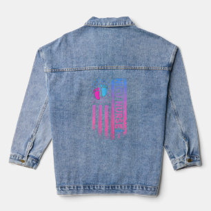 American Flag Neonatal Nursing Student Patriotic N Denim Jacket