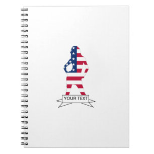 American flag notebook