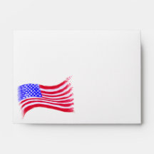 American Flag Notecard Envelopes