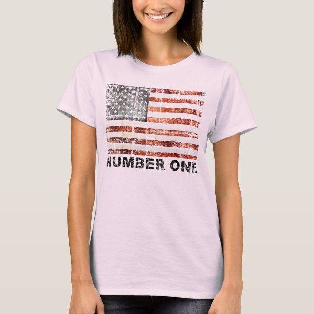 American Flag, Number One T-Shirt (Front)