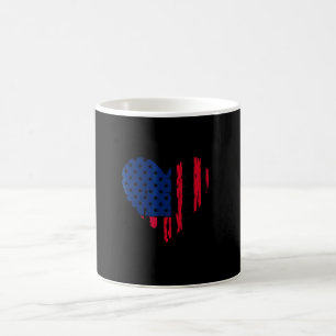 American Flag Nurse Day Heart Nursing Coffee Mug