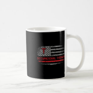 American Flag Occupational Therapy Ot Student Back Coffee Mug