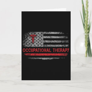 American Flag Occupational Therapy Ot Student Ck T Card