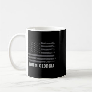 American Flag Odum, Georgia Usa Patriotic Souvenir Coffee Mug