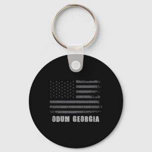 American Flag Odum, Georgia Usa Patriotic Souvenir Key Ring