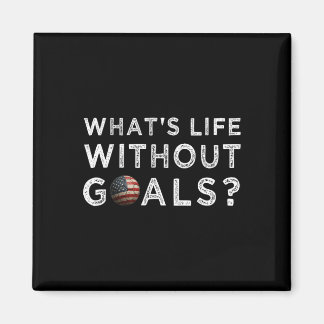 American Flag On Soccer Ll Sport What's Life Witho Magnet
