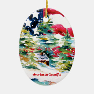 American Flag Ornament