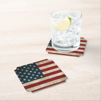 American Flag Paper Coaster