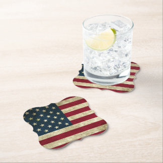 American Flag Paper Coaster