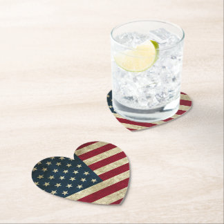 American Flag Paper Coaster