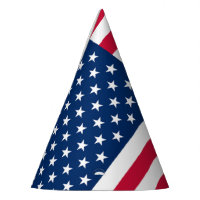 American Flag Paper Party Hat Patriotic