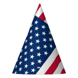 American Flag Paper Party Hat Patriotic