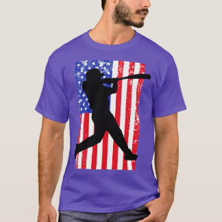 American Flag Patriotic Baseball 9 T-Shirt
