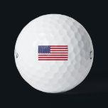 American Flag Patriotic Design Golf Balls<br><div class="desc">American Flag Designs by Edward Eksi. Patriotic Design for every American Citizen,  Easy modification of TEXTS for your needs.</div>