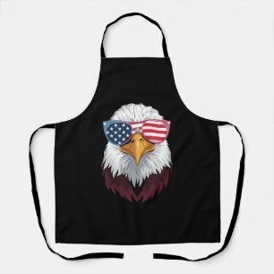 American Flag Patriotic Eagle 4th Of July Apron