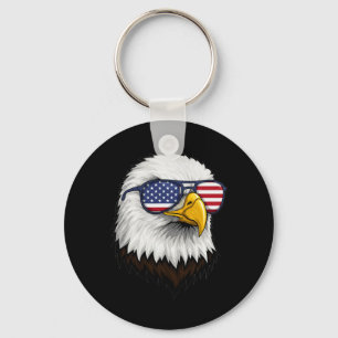 American Flag Patriotic Eagle Shirt Men Boys 4th O Key Ring