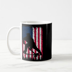 American Flag Patriotic Ice Hockey Player Mens You Coffee Mug