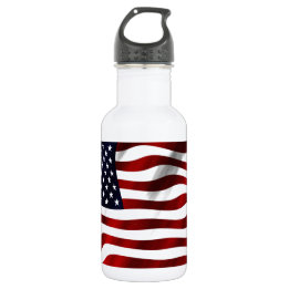 American Flag Patriotic Independence Day 532 Ml Water Bottle