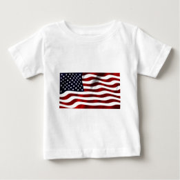 American Flag Patriotic Independence Day Baby T-Shirt