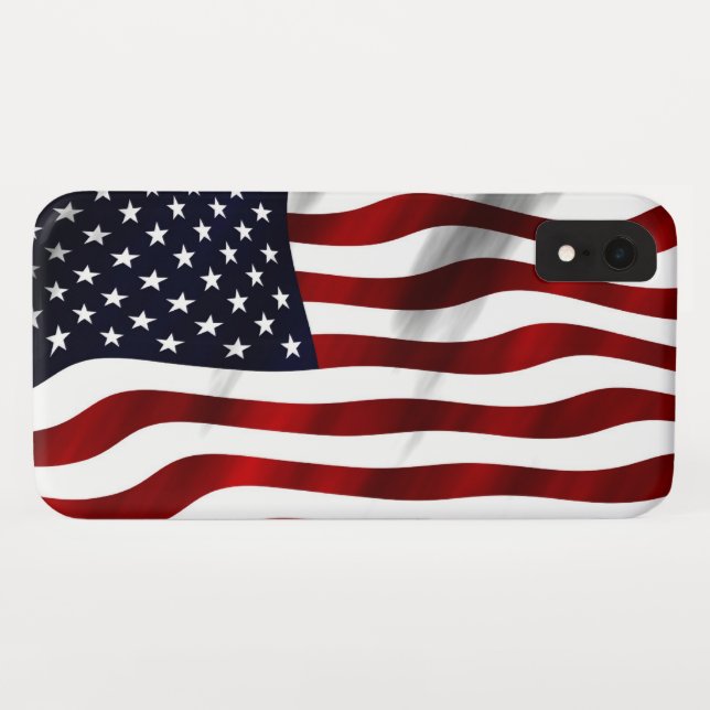 American Flag Patriotic Independence Day Case-Mate iPhone Case (Back (Horizontal))