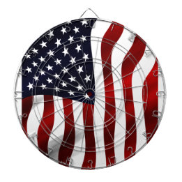 American Flag Patriotic Independence Day Dartboard