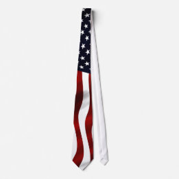 American Flag Patriotic Independence Day Tie