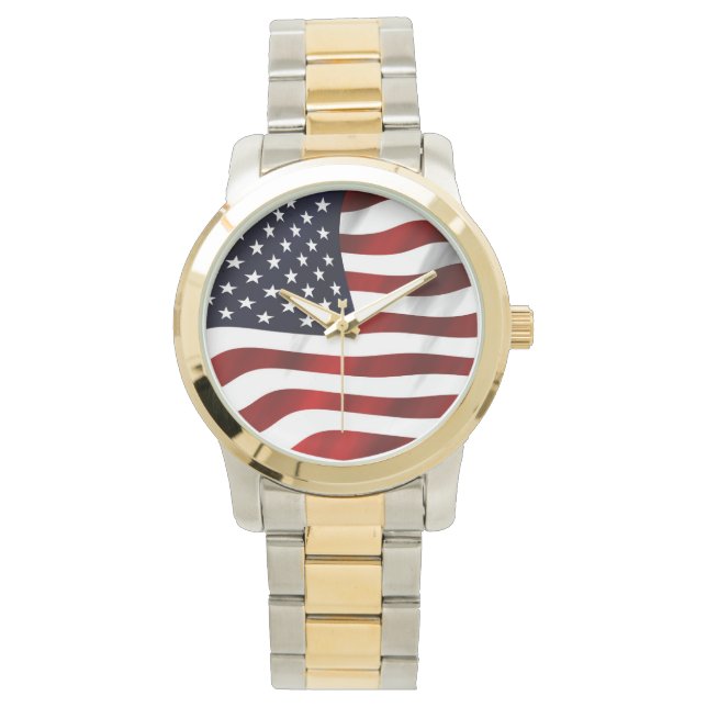 American Flag Patriotic Independence Day Watch (Front)