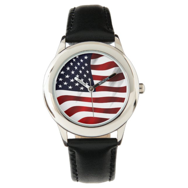 American Flag Patriotic Independence Day Watch (Front)