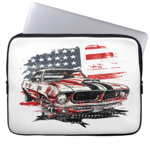 American Flag Patriotic Laptop Sleeve