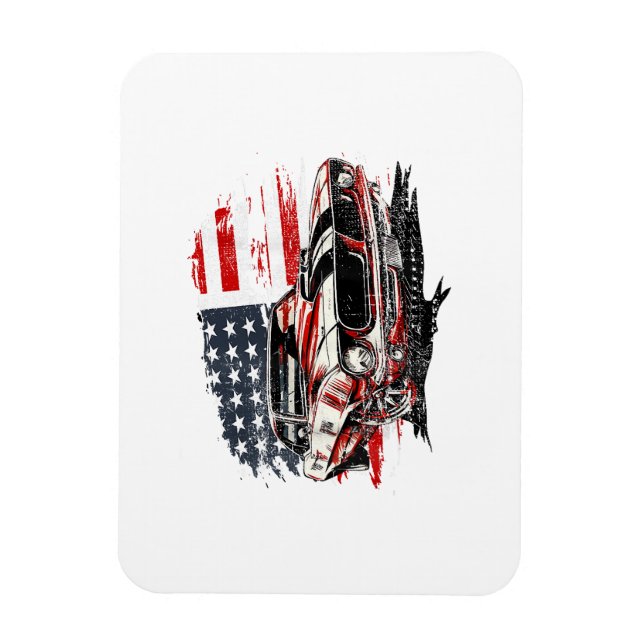 American Flag Patriotic  Magnet (Vertical)