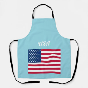 American Flag Patriotic Party Apron