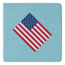 American Flag Patriotic Party  Trivet
