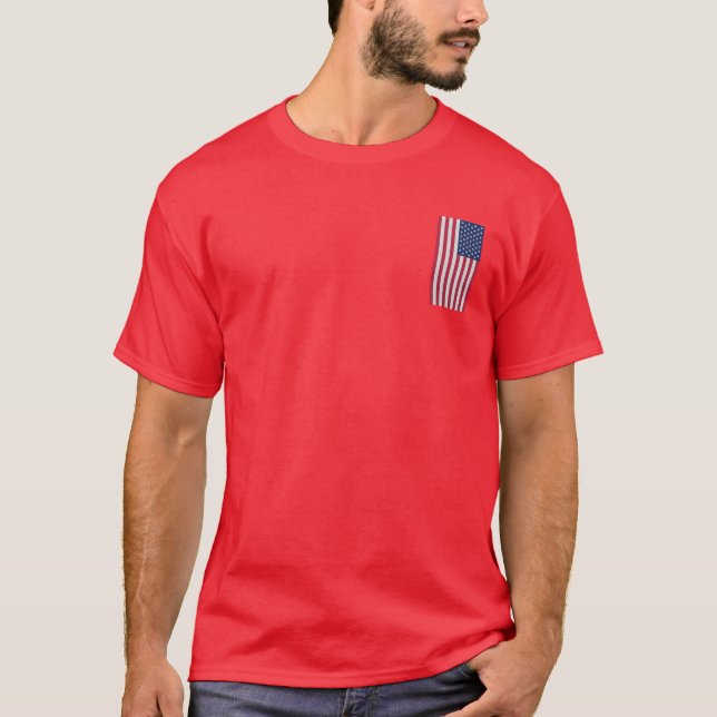 American flag patriotic true Classic sports  T-Shirt (Front)