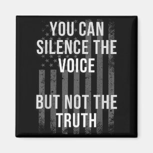 American Flag Patriotic Truth And Dom Of Speech Magnet