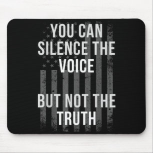 American Flag Patriotic Truth And Dom Of Speech Mouse Pad