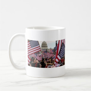 American Flag Patriotic USA Capitol Freedom Coffee Mug