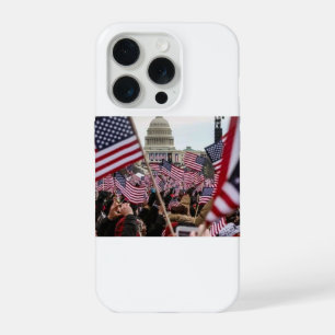 American Flag Patriotic USA Capitol Freedom iPhone 15 Pro Case