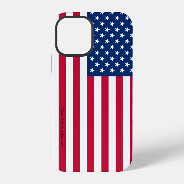 American Flag Pattern iPhone Case (Back)