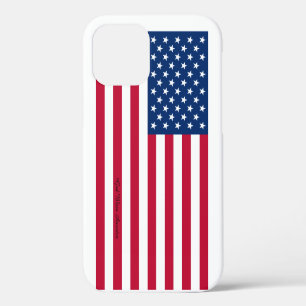 American Flag Pattern iPhone Case