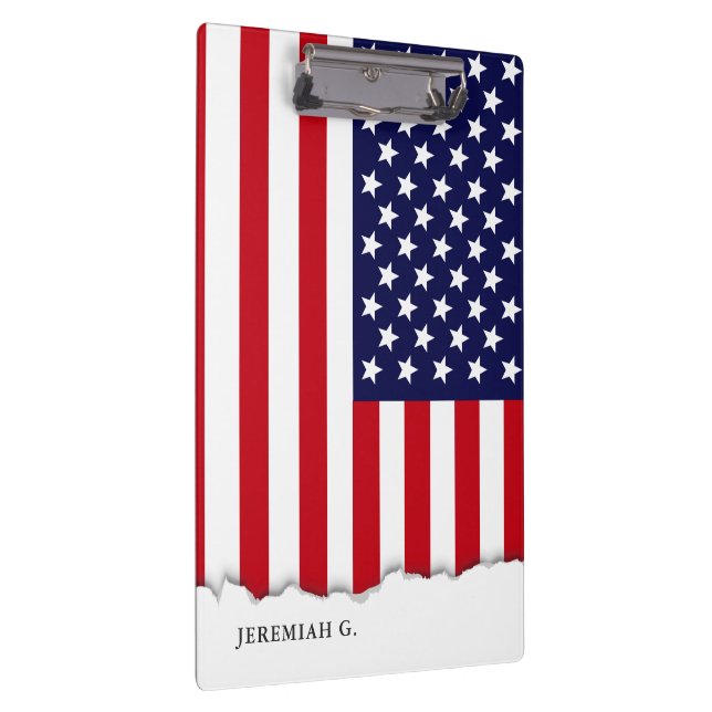American Flag Personalised Clipboard (Right)