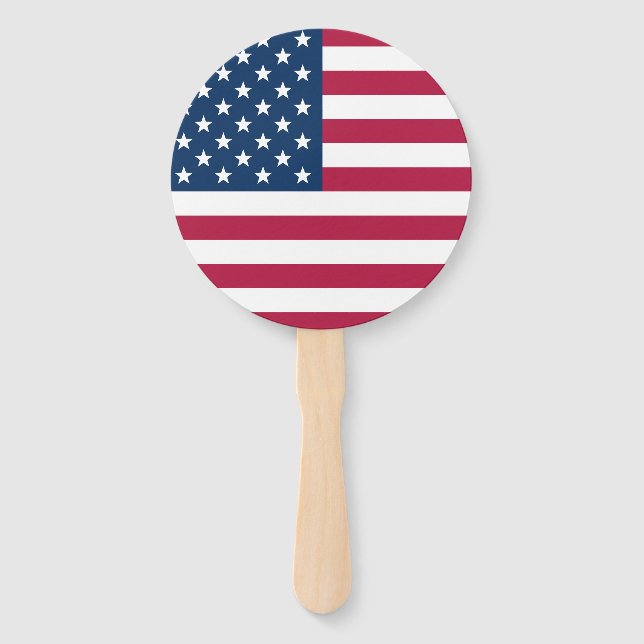 American Flag Personalised Hand Fan (Front)