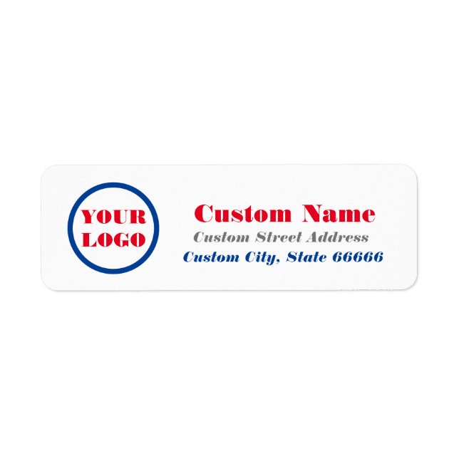 American Flag Personalised Return Address Label (Front)
