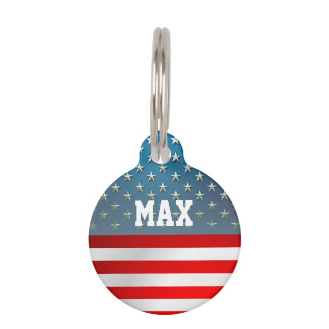 American Flag Pet Tag (Front)