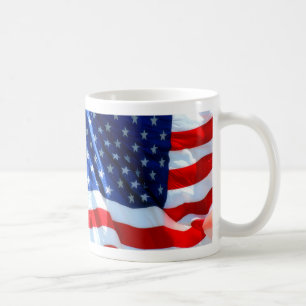 American Flag Photo Hot Beverage Mug