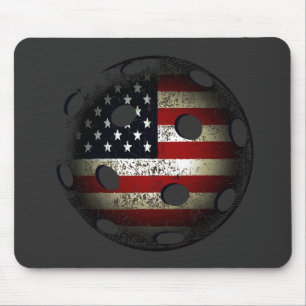 American Flag Pickle Ball USA Mouse Pad
