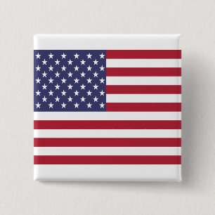American Flag Pin Button