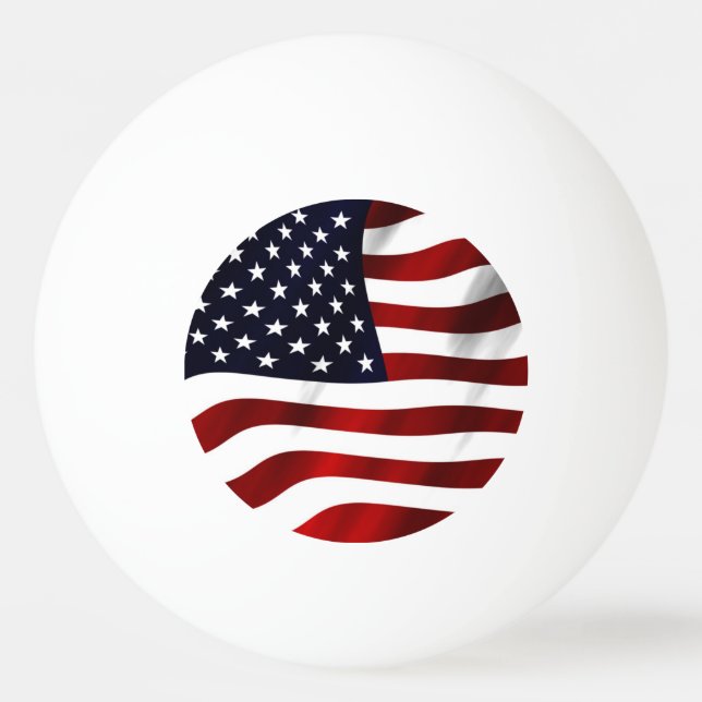 American Flag Ping Pong Ball (Front)