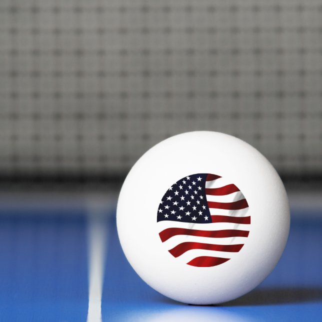 American Flag Ping Pong Ball (Net)
